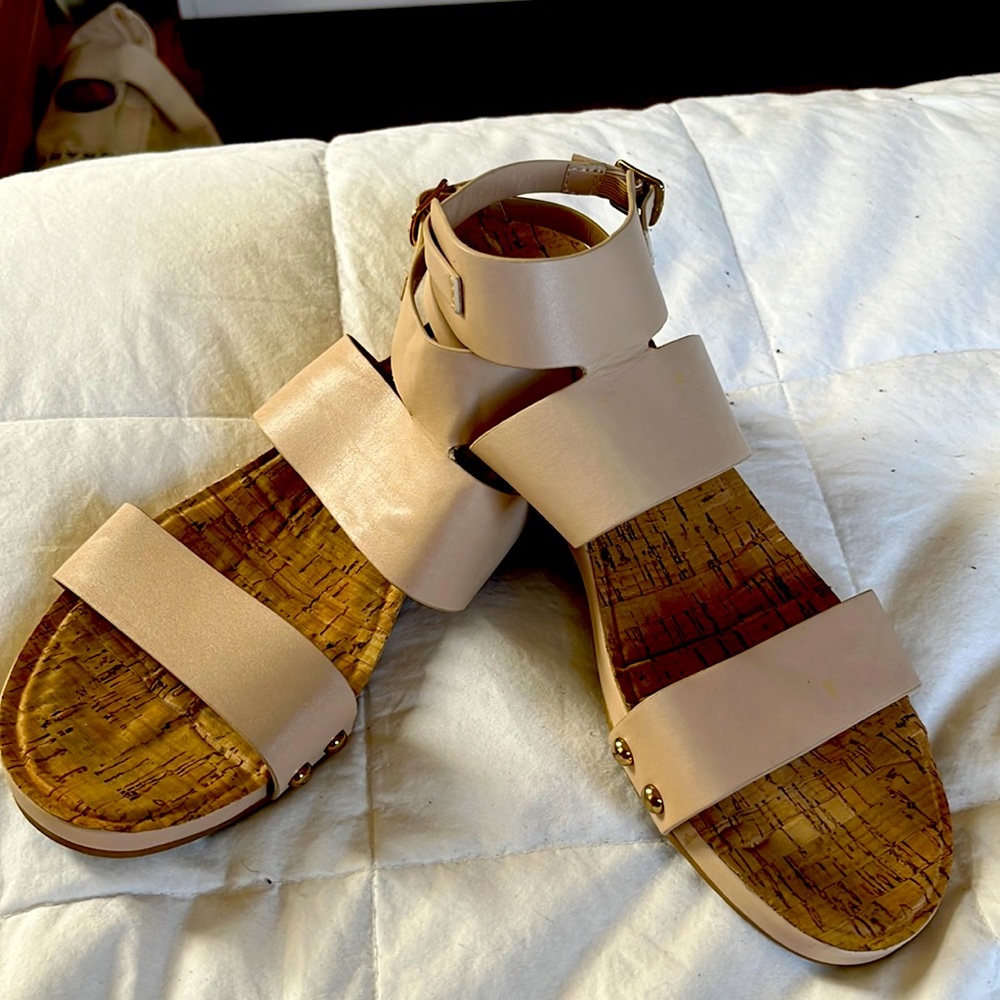 Cream sandals